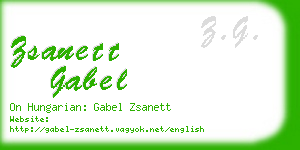 zsanett gabel business card